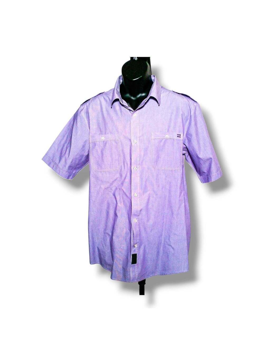 Sean John Men's Button-Up Shirt Striped XL Purple